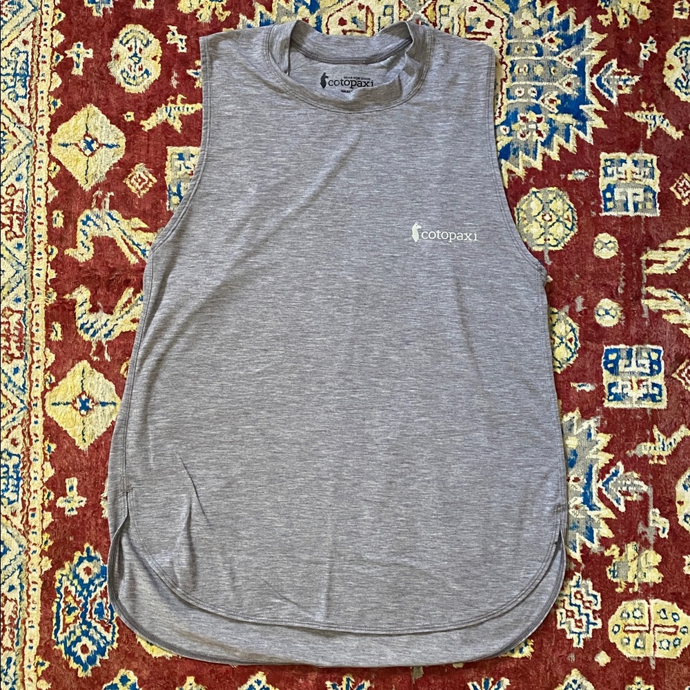 Cotopaxi Quito Grey High Neck Sleeveless Tank Women’s Small